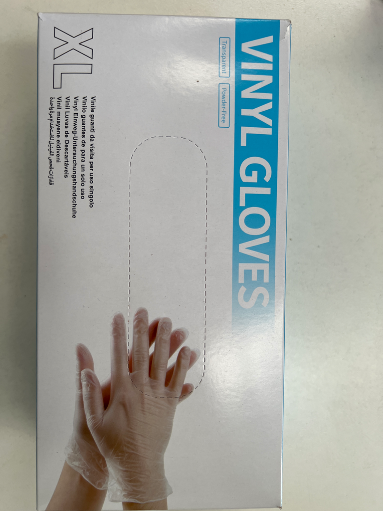 Vinyl Powder Free (XL) Gloves