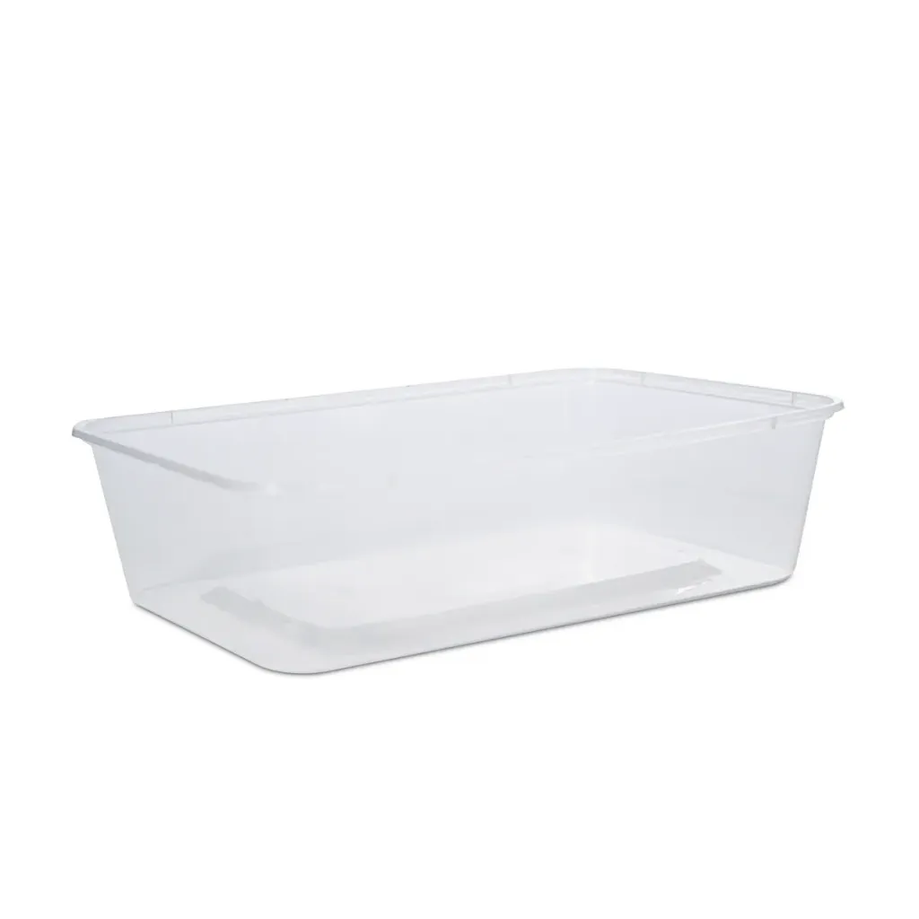 [CONT-RCT650-500] 650ml Rectangle PP Containers (500pcs)50pcsx10slvs For Kitchen use/Food Preparation