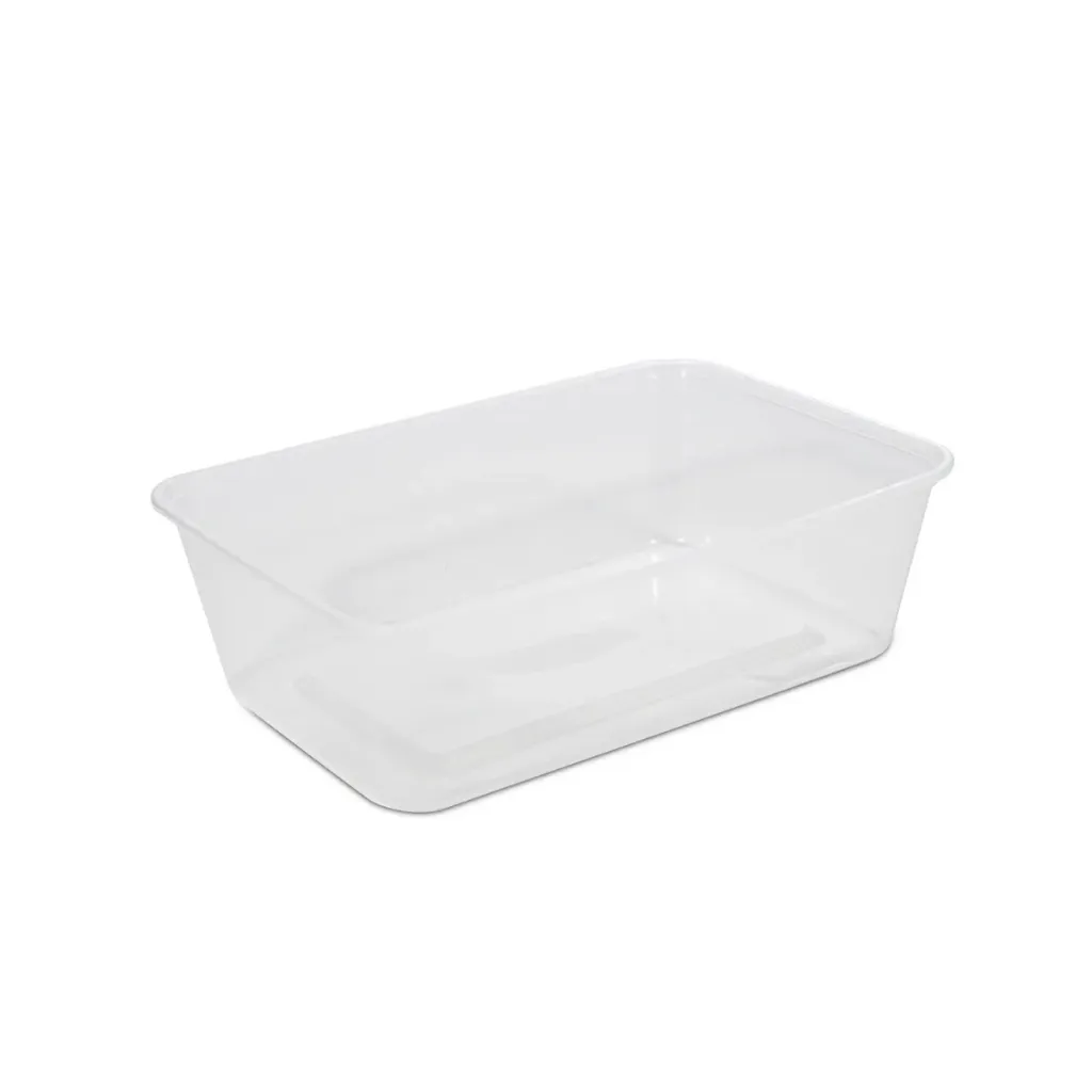[CONT-RCT750-500] 750ml Rectangle PP Containers (500pcs)50pcsx10slvs For Kitchen use/Food Preparation