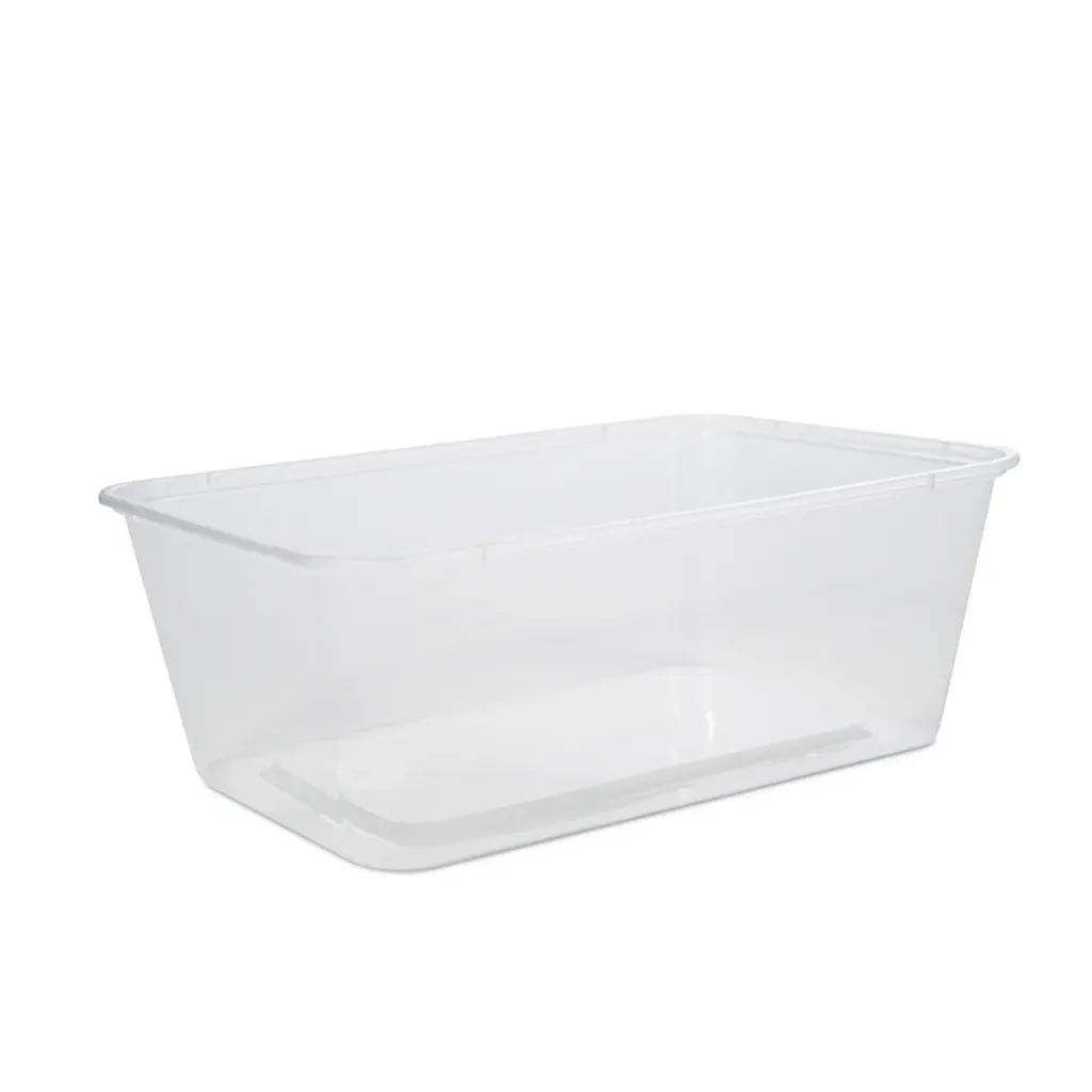 [CONT-RCT1000-500] Rectangle PP Containers 1000ML (500pcs)50pcsx10slvs For Kitchen use/Food Preparation