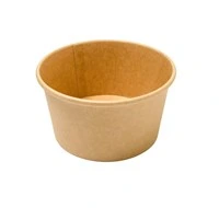 [KRF-CONTRND12-500] Kraft Round SoupContainer PLA 12oz (500pcs/ctn)25pcsx20slvs