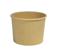 [KRF-CONTRND16-500] Kraft Round SoupContainer PLA 16oz (500pcs/ctn)25pcsx20slvs