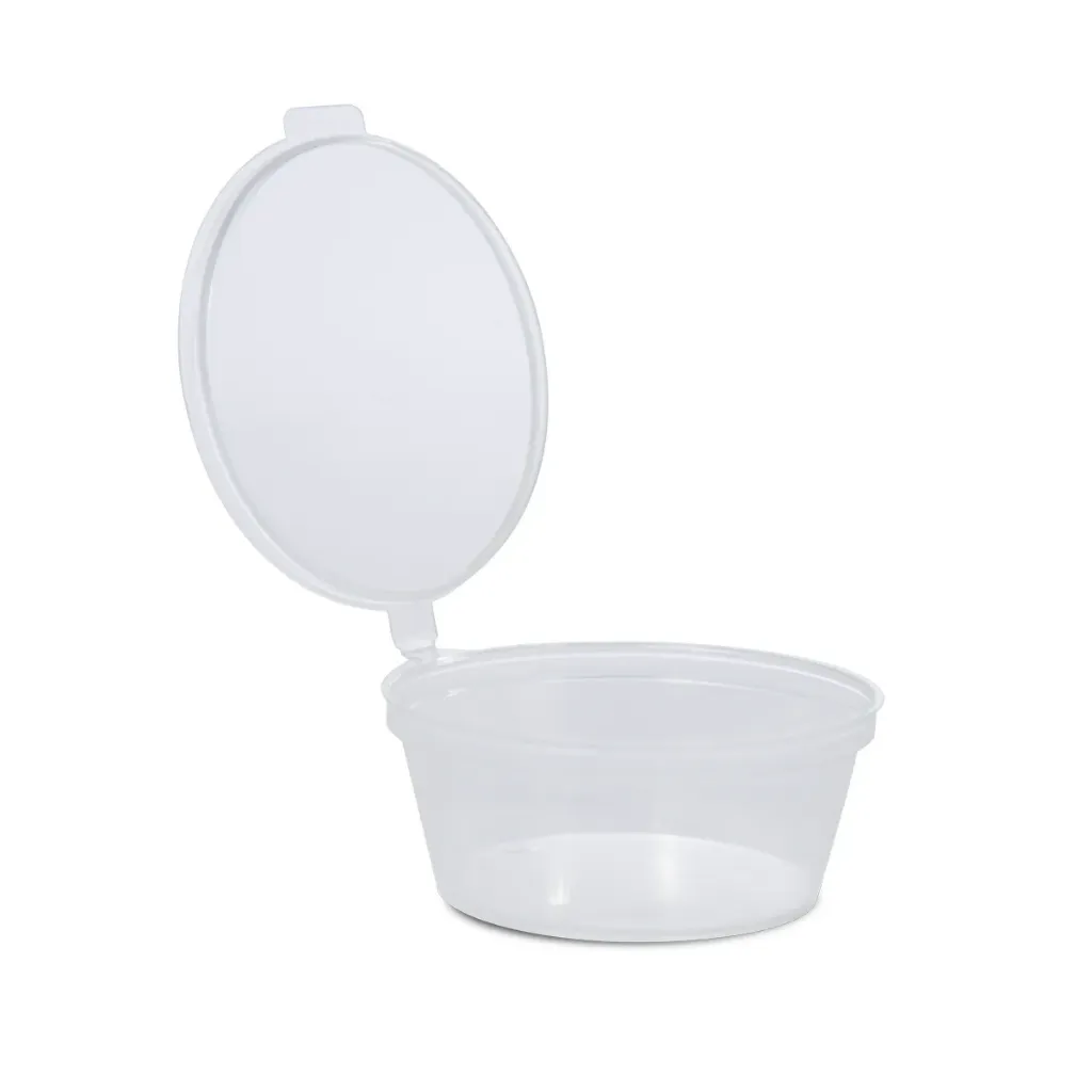 2oz  sauce container with hinged lids  (1000pcs/ctn)