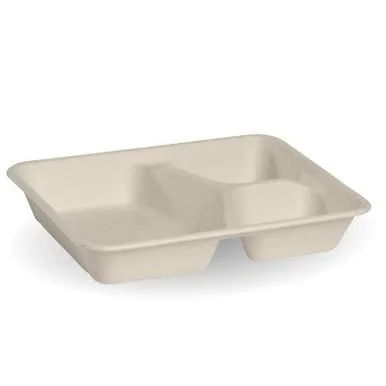 [PLATE-REC-200] Plate Rectangular 3 Comp Fiber  (300pcs)