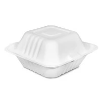 6*6  Sugarcane Burger Clamshell (500 pcs/ctn)