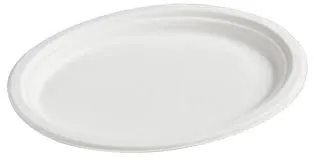 [PLATE-RND7-25] Sugarcane Plate Round 7inch(500pcs/ctn) (25pcs/pkt)