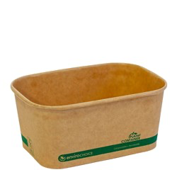 [CONT-KRF1000-300] Container Kraft 1000ml (300pcs)50pcsx6slvs