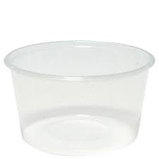 [CONT-450PP-500] Container Round PP Microwavable Clear 450ml For Kitchen use/Food Preparation
