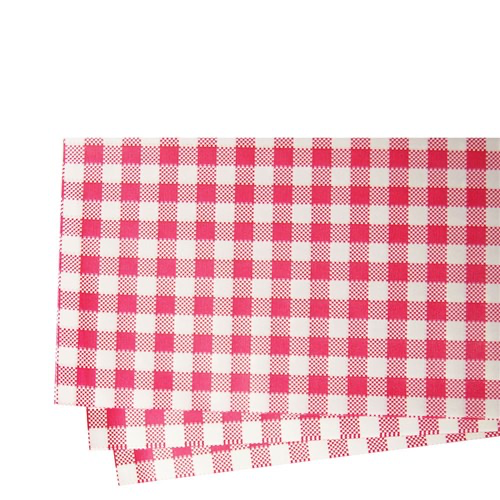 Greaseproof Paper Gingham Red 320X200mm(500pcs)