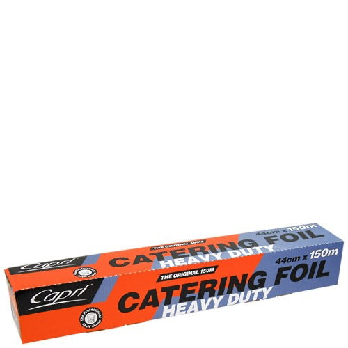 [WRAP-HDFL-ROLL] Aluminium Foil Heavy Duty Dispenser Silver 44cmx150m
