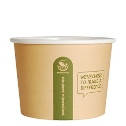 Soup Bowl Heavy Board Round PLA Kraft 16 oz(500PCS)25X20SLVS