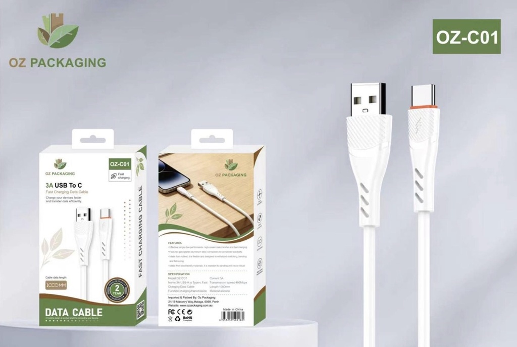 [OZ-C01] Fast charging Data cable usb to c