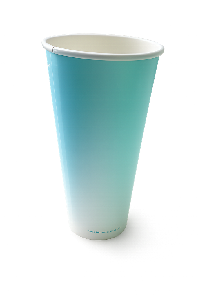 20oz (Blue) PLA Double Coated Single Wall Cold Cup(1000pcs/ctn)