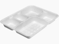 5 Compartments Meal Plate (400pcs/ctn)