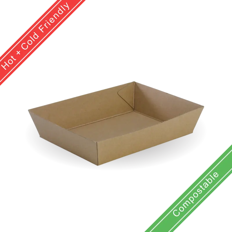 Kraft Food Tray 107x70x41mm (500pcs)
