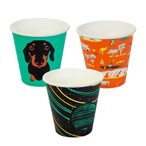 [CC-ARTP8] 8oz Art Printed single wall Coffee Cup (1000pcs/ctn) premium