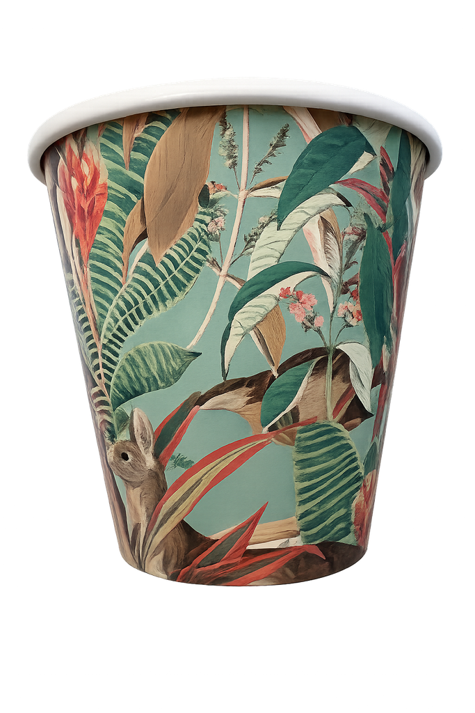 8oz Art Printed single wall Coffee Cup (1000pcs/ctn) premium