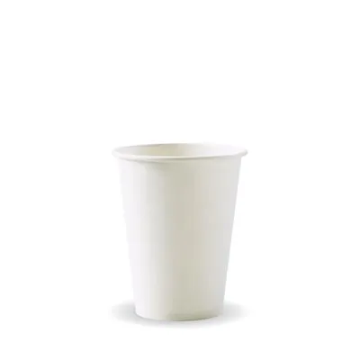 8oz PLA White single wall coffee cup (1000pc/ctn)