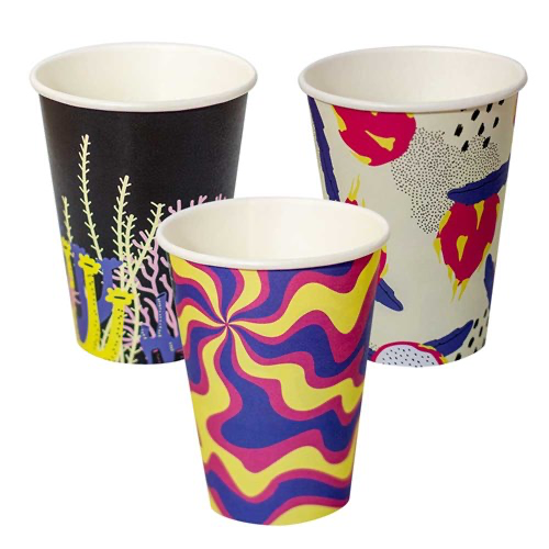 12oz Art Printed single wall Coffee Cup (1000pcs/ctn) premium