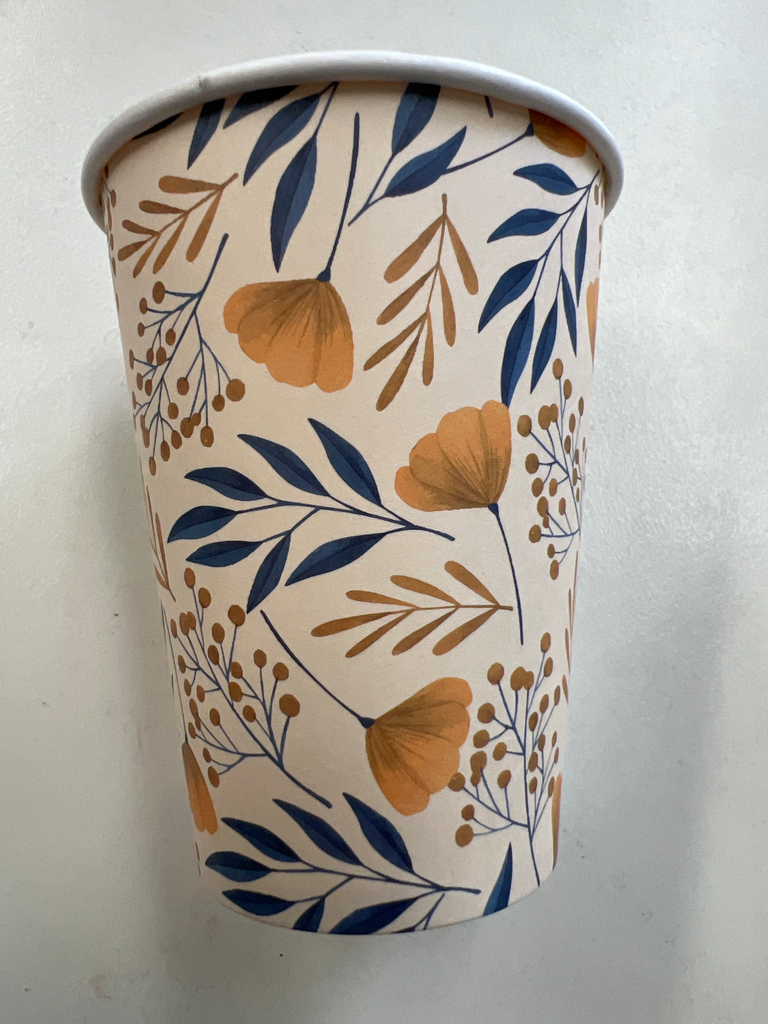 12oz Art Printed single wall Coffee Cup (1000pcs/ctn) premium