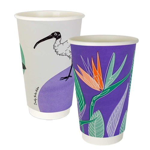 [CUP-ARTSW16-1000] Art Coffee Cup SW16oz (1000pcs/ctn)50Pcsx20slvs