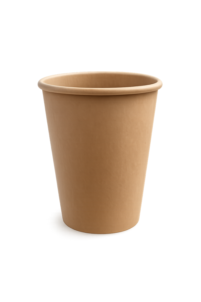 [OZ-CUPBRN-80Z] 8oz Kraft Coffee Cups Single Wall 1000pcs/Ctn Brown