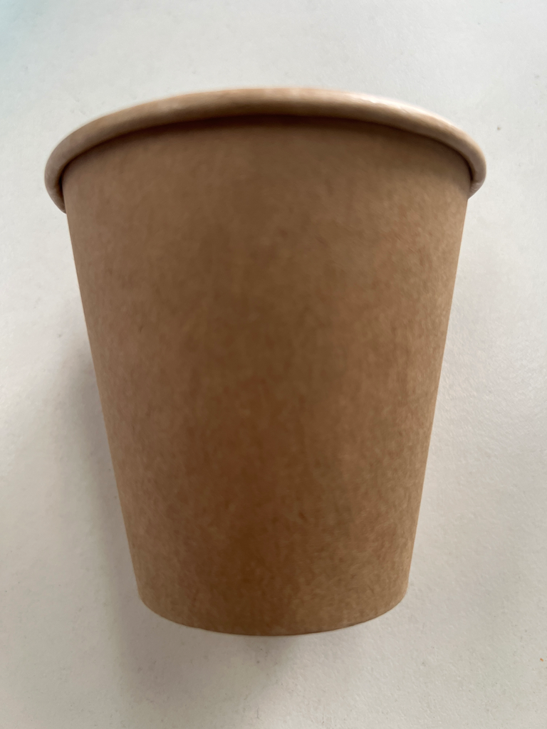 8oz Kraft Coffee Cups Single Wall 1000pcs/Ctn Brown
