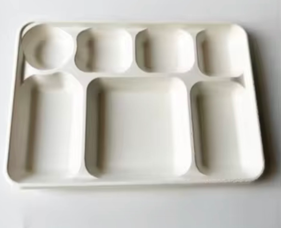 Sugarcane Bagasse 7 Compartments Tray (250/ctn)