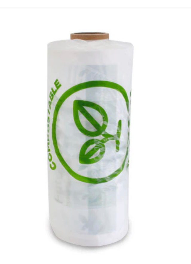 Compostable Produce Roll (250+110)x450mm (250pcs/roll) (6rolls/ctn)