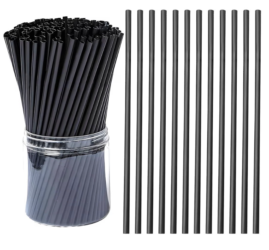 Paper Straw Cocktail All black ( 2500pcs./ctn.)