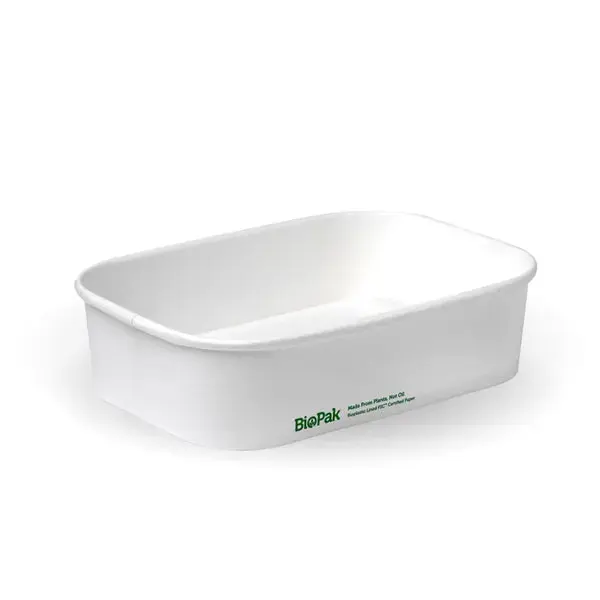 [CONT-WHT500-300] Paper Container White 500ML PLA (300Pcs)50pcsx6slvs