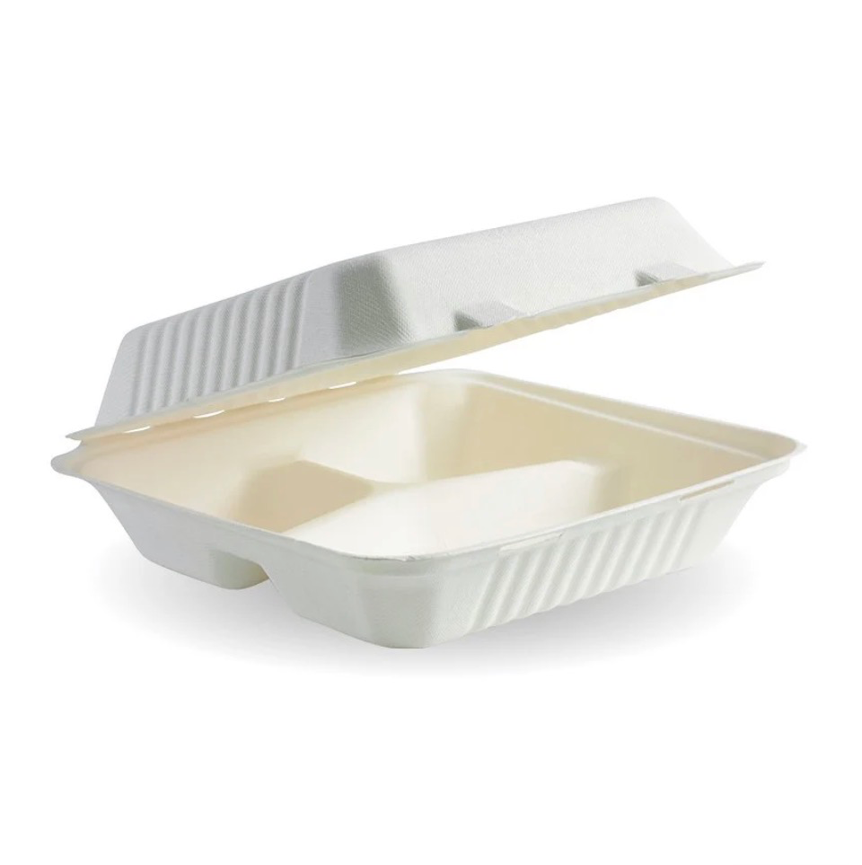 [OZ-CLM-9X3] Clamshell container 9x9x3 comp (200pcs/ctn)