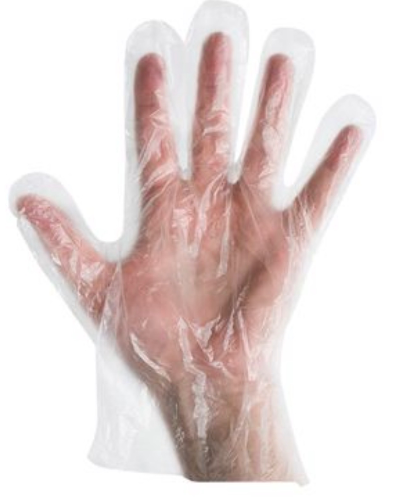 [OZ-GLVLDPE-1000] LDPE Clear Embossed Glove (1000pcs)