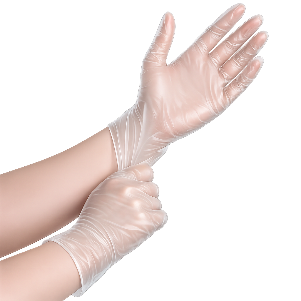 [GLOVES-SCLEAR] Vinyl Powder Free (S) Gloves Clear x 1000s